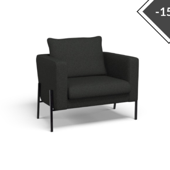 Ikea KOARP COVER‎ FOR Armchair saxemara black one - Picture 1 of 4